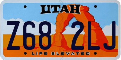 UT license plate Z682LJ