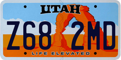 UT license plate Z682MD