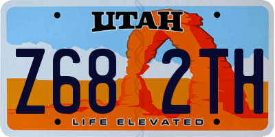 UT license plate Z682TH