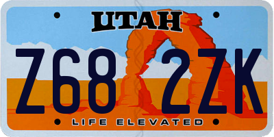UT license plate Z682ZK