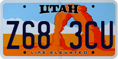 UT license plate Z683CU