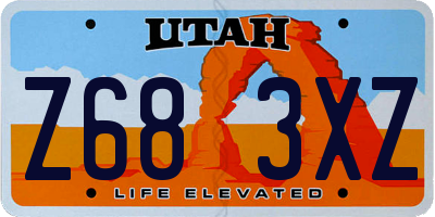 UT license plate Z683XZ