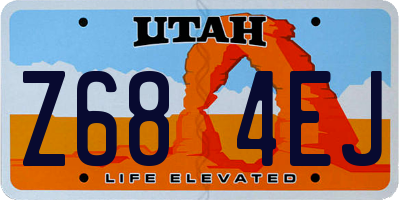 UT license plate Z684EJ