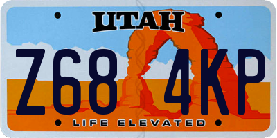 UT license plate Z684KP