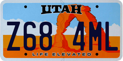 UT license plate Z684ML
