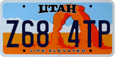UT license plate Z684TP