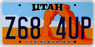UT license plate Z684UP