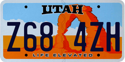 UT license plate Z684ZH