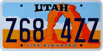 UT license plate Z684ZZ