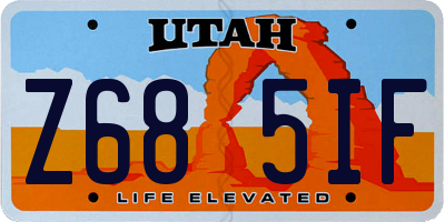 UT license plate Z685IF