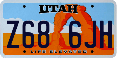 UT license plate Z686JH