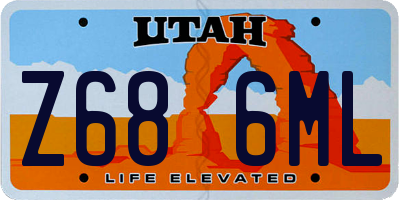 UT license plate Z686ML