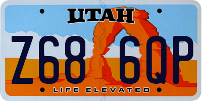 UT license plate Z686QP