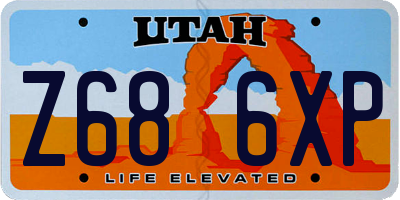 UT license plate Z686XP