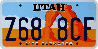UT license plate Z688CF