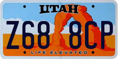 UT license plate Z688CP