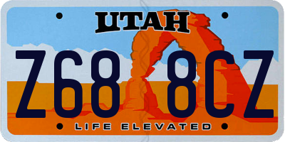 UT license plate Z688CZ