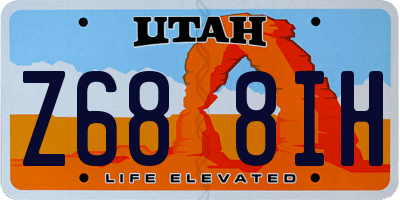 UT license plate Z688IH