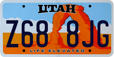 UT license plate Z688JG