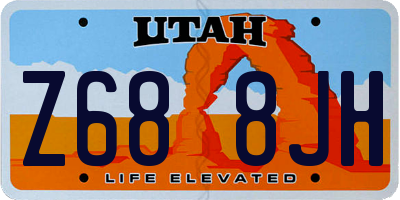 UT license plate Z688JH