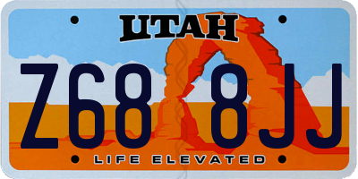 UT license plate Z688JJ