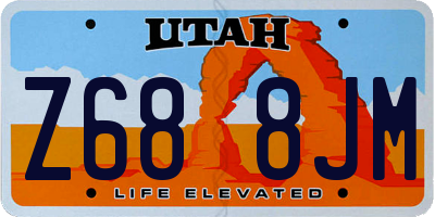 UT license plate Z688JM