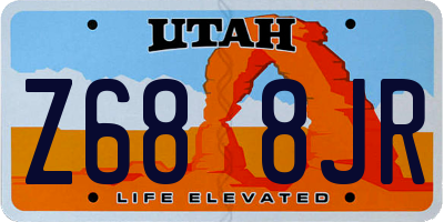 UT license plate Z688JR