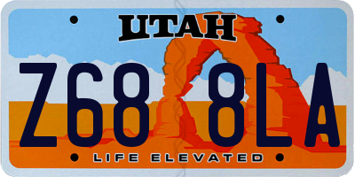 UT license plate Z688LA