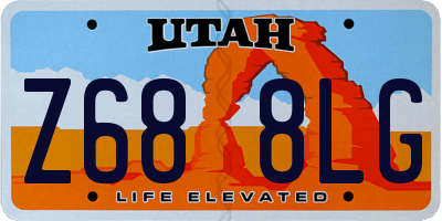 UT license plate Z688LG