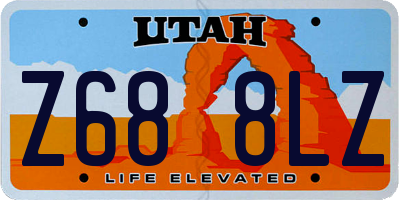 UT license plate Z688LZ