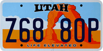 UT license plate Z688OP