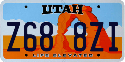 UT license plate Z688ZI