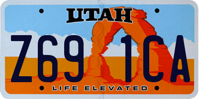 UT license plate Z691CA