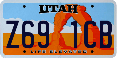 UT license plate Z691CB