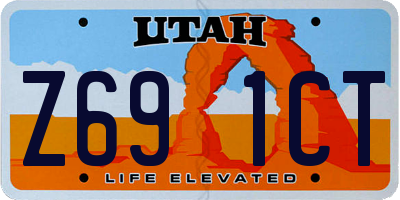 UT license plate Z691CT