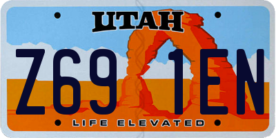 UT license plate Z691EN