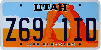 UT license plate Z691ID