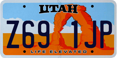 UT license plate Z691JP