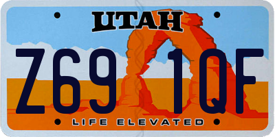 UT license plate Z691QF