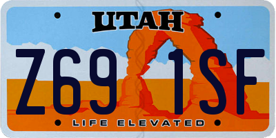 UT license plate Z691SF