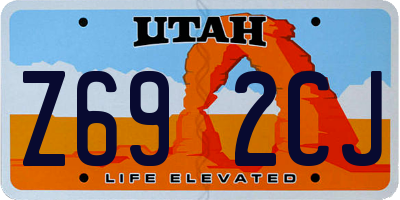 UT license plate Z692CJ