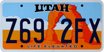 UT license plate Z692FX
