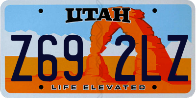 UT license plate Z692LZ