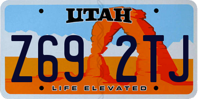 UT license plate Z692TJ