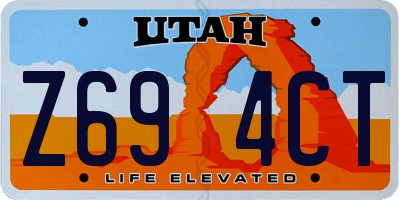 UT license plate Z694CT