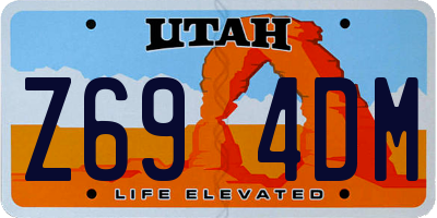 UT license plate Z694DM