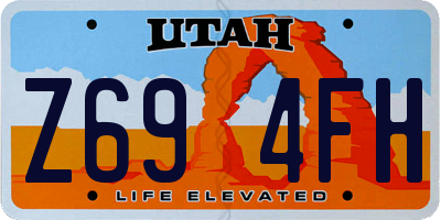 UT license plate Z694FH