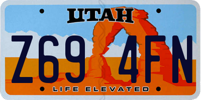 UT license plate Z694FN