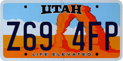 UT license plate Z694FP