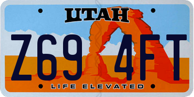UT license plate Z694FT